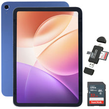 Apple 11" iPad A16 Chip Wi-Fi Tablet (128GB, Blue) with Sandisk 32GB SDHC Ultra Memory Card and Card Reader