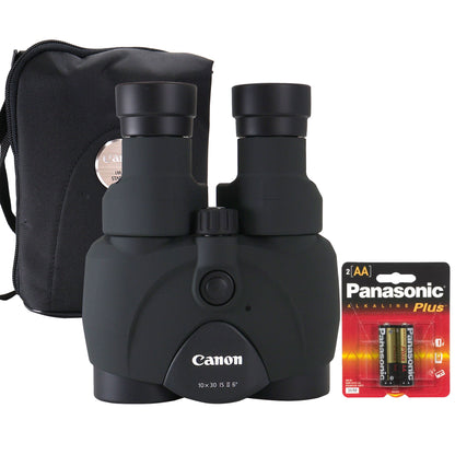 Canon 12x36 IS III Image Stabilized Binoculars with 2X AA Rechargeable Battery and Charger