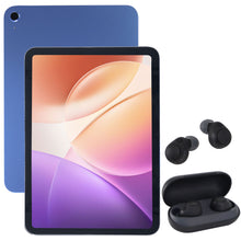 Apple 11" iPad A16 Chip Wi-Fi Tablet (128GB, Blue) with Sony WF-C700N Truly Wireless Noise Canceling In-Ear Headphones (Black)