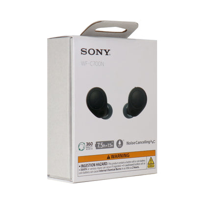 Sony WF-C700N Truly Wireless Noise Canceling In-Ear Headphones (Black) with In Ear Headphones and Fitness and Wellness Plus Software
