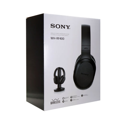 Sony RF400 Wireless Home Theater Headphones for Watching TV (WHRF400), Black