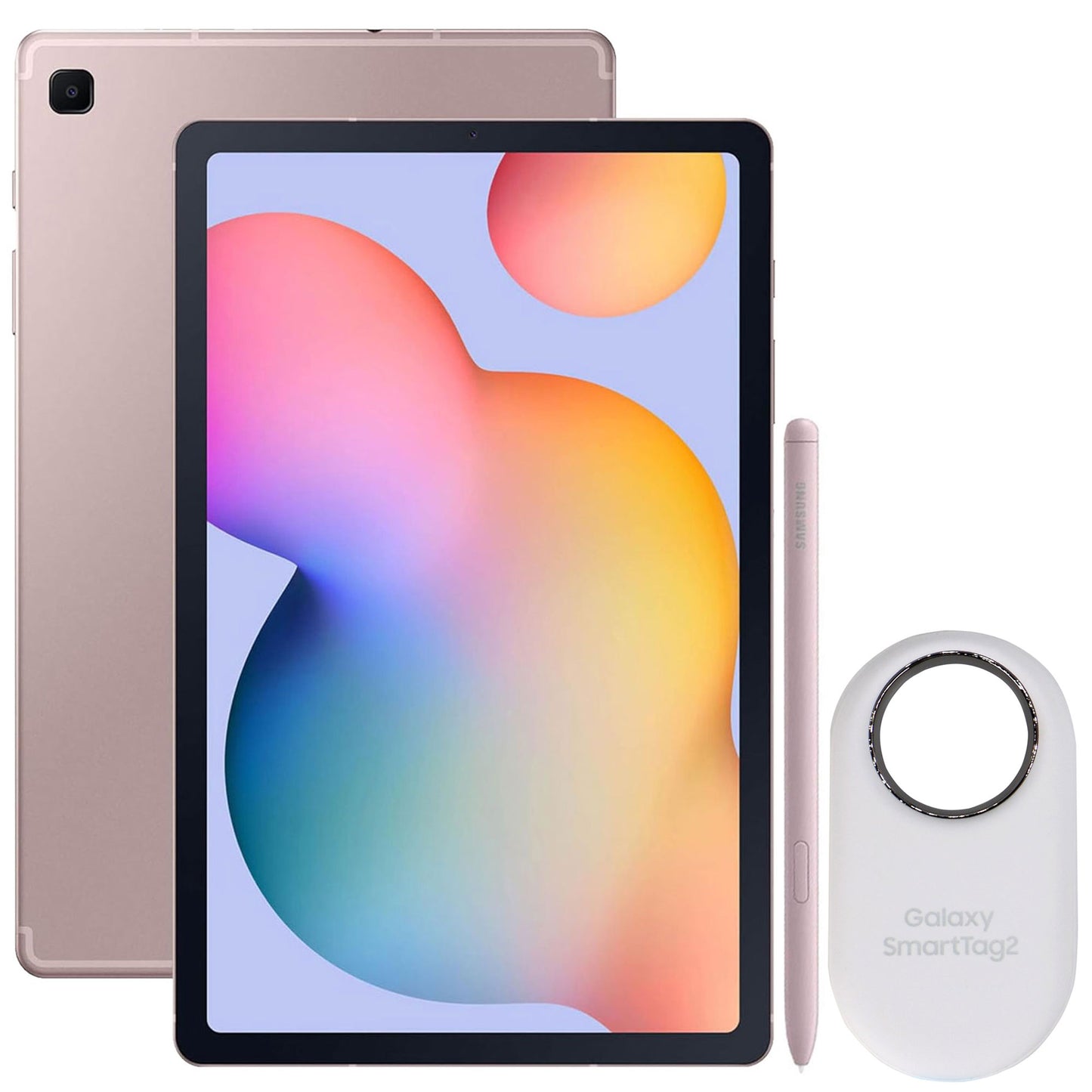 Samsung Galaxy Tab S6 Lite 10.4" 64GB WiFi Tablet, Pink + SmartTag2 Bluetooth