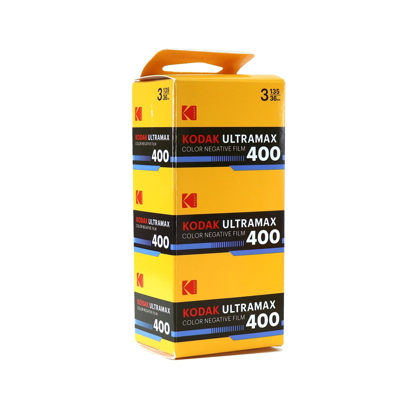 Kodak Eastman UltraMax 400 Color Negative Film (35mm Roll Film, 36 Exposures, 3-Pack)