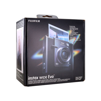 FUJIFILM instax WIDE EVO Hybrid Instant Film Camera with INSTAX WIDE 2X10 Film Starter Bundle