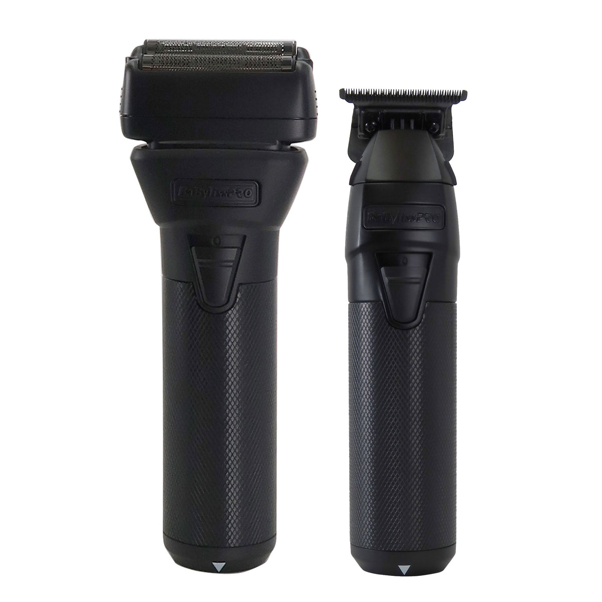 BaByliss Pro FXONE BlackFX Limited Edition Prepack - Stick Shaver and Outlining Trimmer Black FX1FSTMBPK + BaByliss Pro FXONE Dual-Charging Prepack FXC2BPPK + BaByliss Pro Pro Cutting Cape + BaBylissPRO Barberology 9" Comb - Black + BaByliss Pro Fade Brus