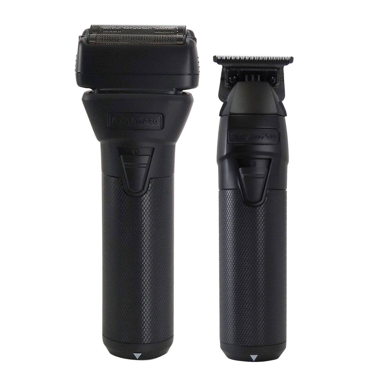 BaByliss Pro FXONE BlackFX Limited Edition Prepack - Stick Shaver and Outlining Trimmer (Black) FX1FSTMBPK + BaByliss Pro FXONE Dual-Charging Prepack [2 Batteries, 1 Charging Stand] #FXC2BPPK + BaBylissPRO Barberology 9 Inch Clipper Comb - Black