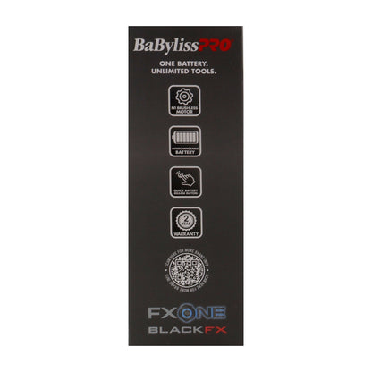 BaByliss Pro FXONE BlackFX Limited Edition Prepack - Stick Shaver and Outlining Trimmer (Black) FX1FSTMBPK + BaByliss Pro FXONE Dual-Charging Prepack [2 Batteries, 1 Charging Stand] #FXC2BPPK + BaBylissPRO Barberology 9 Inch Clipper Comb - Black
