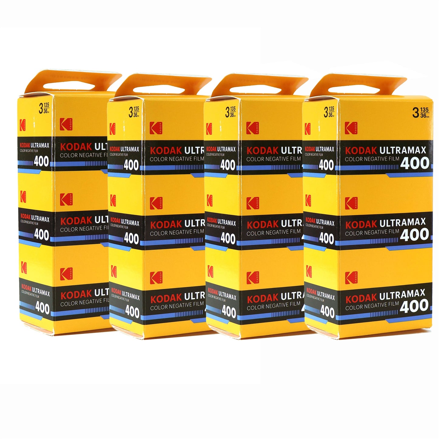 4x Kodak Eastman UltraMax 400 Color Negative Film (35mm Roll Film, 36 Exposures, 3-Pack)