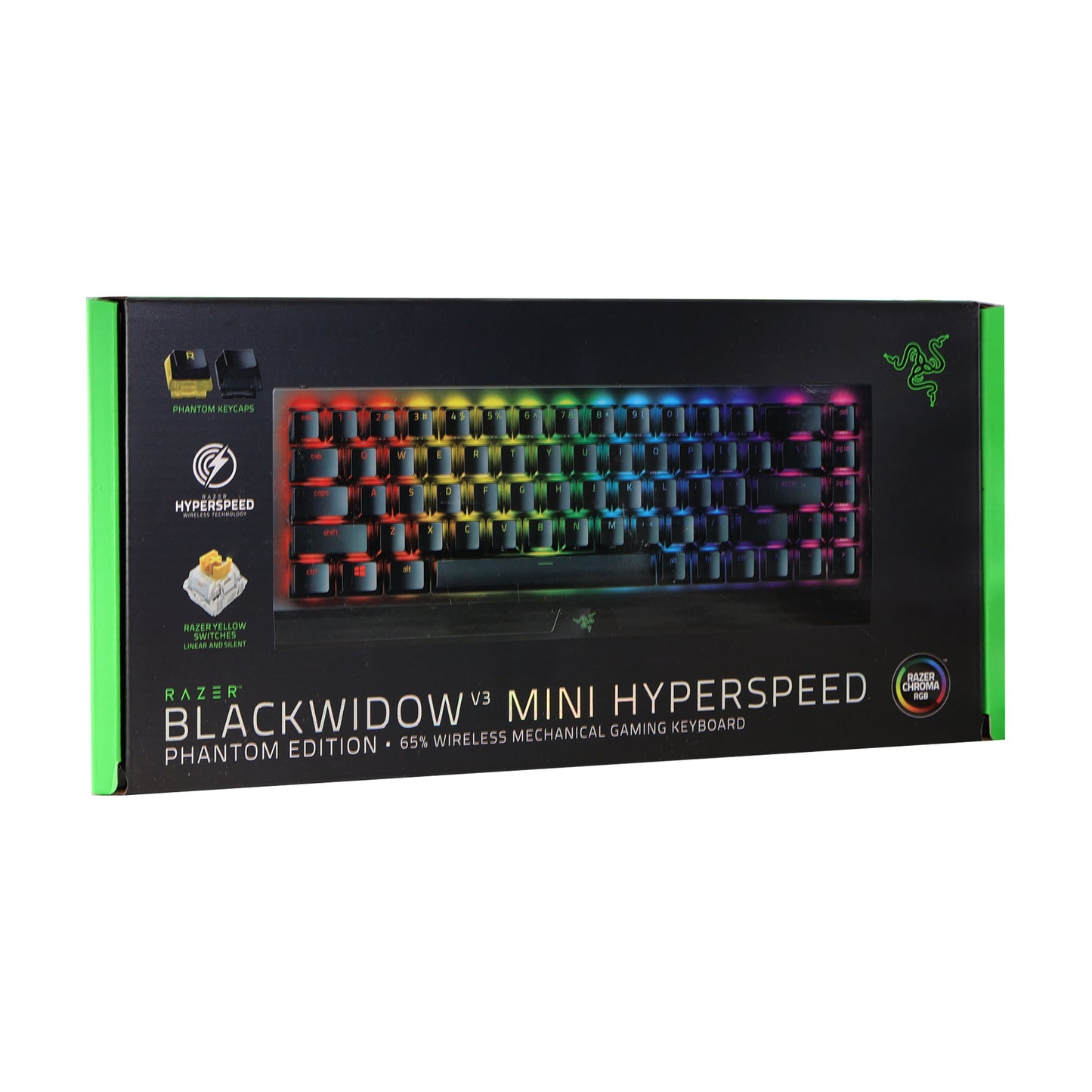 Razer BlackWidow V3 Mini Hyperspeed Phantom Edition Wireless Gaming Keyboard - Black