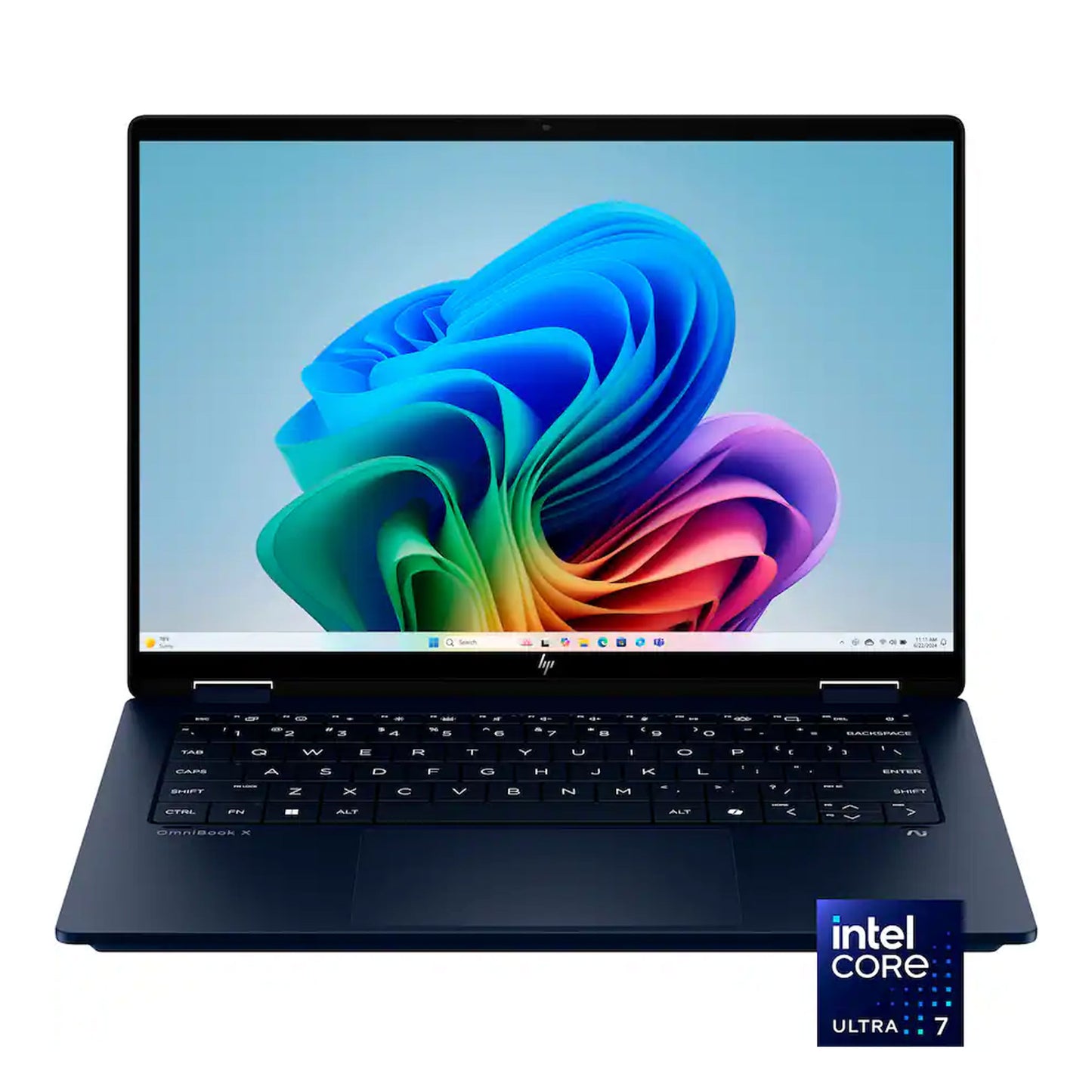 HP OmniBook X Flip 14" 2K Touch-Screen Laptop - Intel Core Ultra 7 256V 2024 - 16GB Memory, 1TB SSD (Atmospheric Blue)