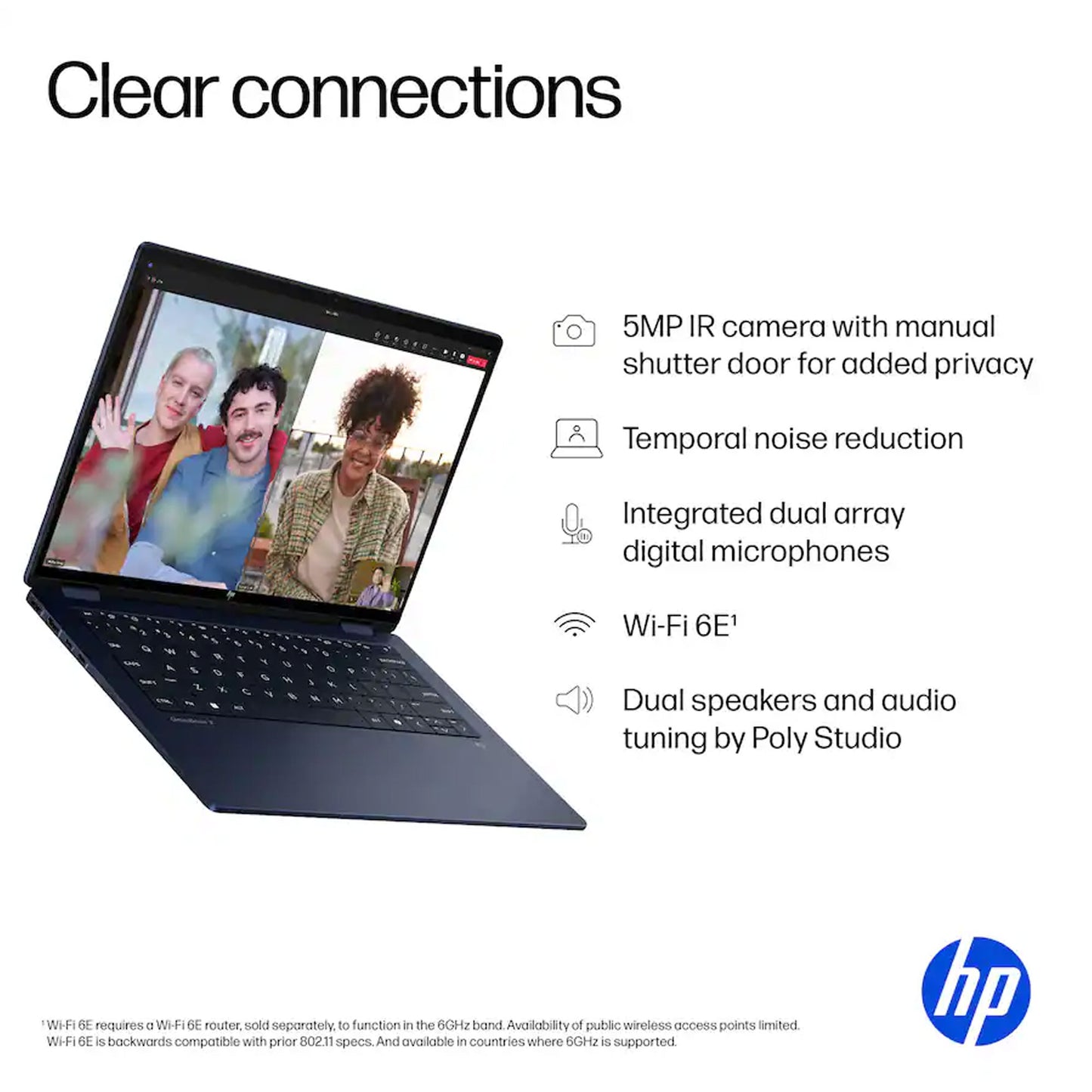 HP OmniBook X Flip 14" 2K Touch-Screen Laptop - Intel Core Ultra 7 256V 2024 - 16GB Memory, 1TB SSD (Atmospheric Blue)