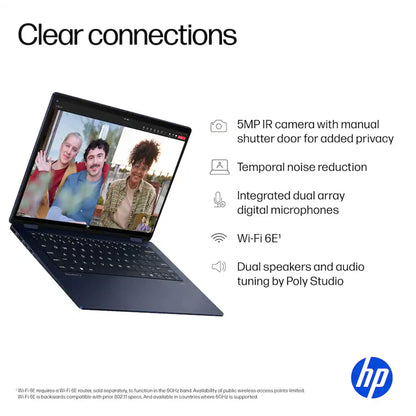 HP OmniBook X Flip 14" 2K Touch-Screen Laptop - Intel Core Ultra 7 256V 2024 - 16GB Memory, 1TB SSD (Atmospheric Blue)