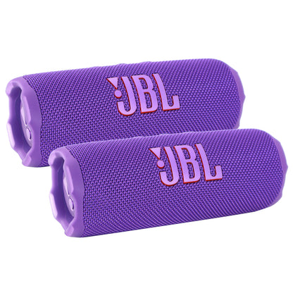 2x JBL Flip 7 Portable Waterproof Bluetooth Wireless Speaker (Purple)