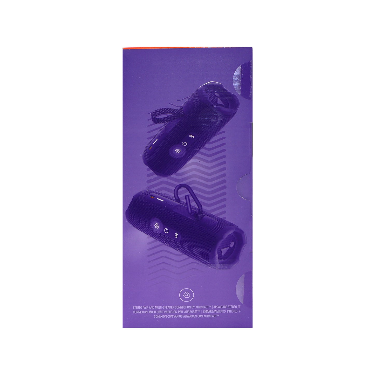 JBL Flip 7 Portable Waterproof Bluetooth Wireless Speaker (Purple) with JBL T110 in Ear Headphones