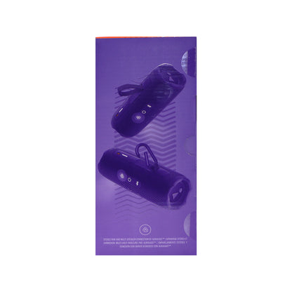 JBL Flip 7 Portable Waterproof Bluetooth Wireless Speaker (Purple) with JBL T110 in Ear Headphones