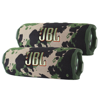 2x JBL Flip 7 Portable Waterproof Bluetooth Wireless Speaker (Camoflauge)