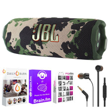 JBL Flip 7 Portable Waterproof Bluetooth Wireless Speaker (Camoflauge) Audio Bundle