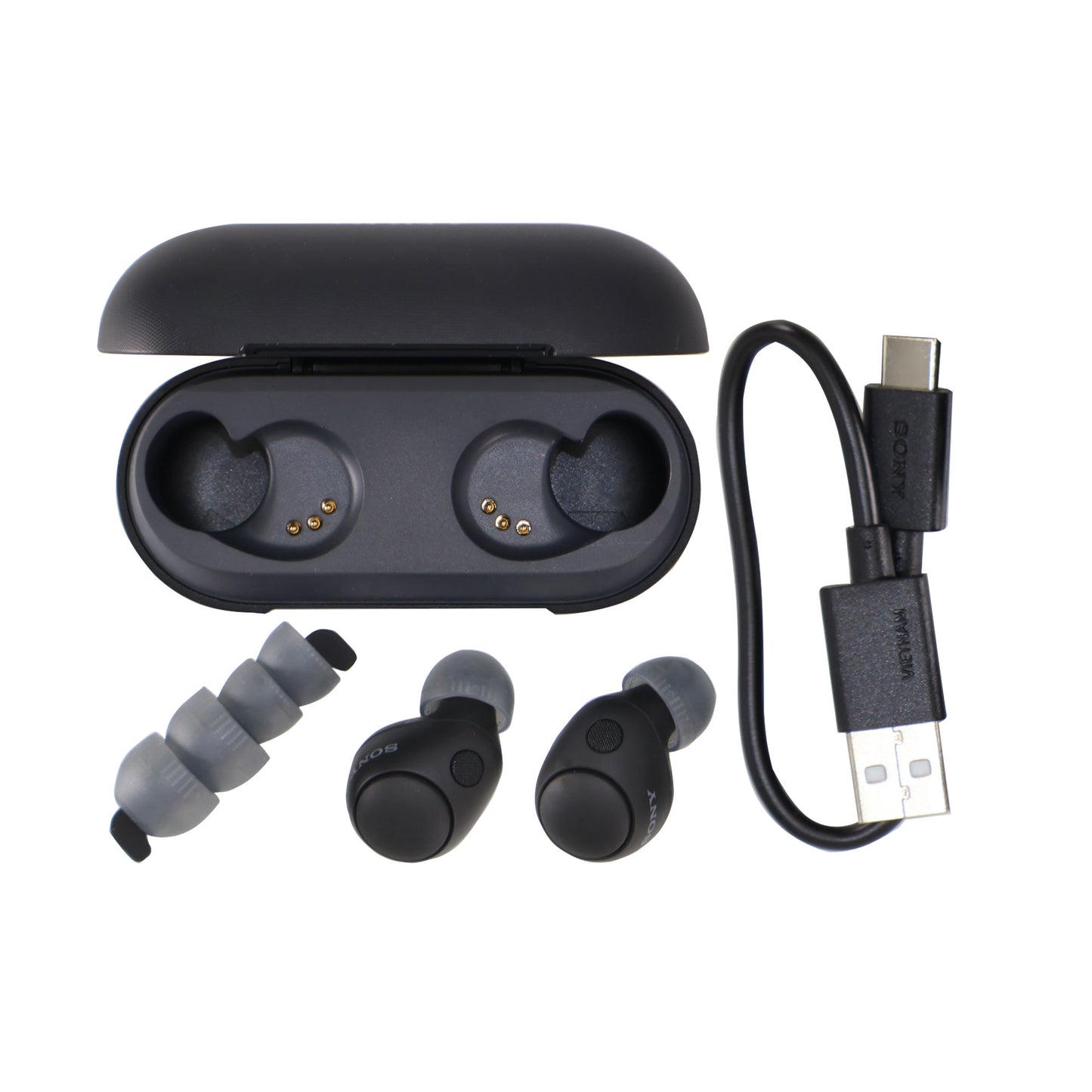 Sony WF-C700N Truly Wireless Noise Canceling In-Ear Headphones (Black) with Sony ULT FIELD 1 Wireless Portable Speaker (Black) and Software