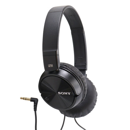 Sony MDR-ZX110NC Noise-Canceling On-Ear Headphones with Sony XB100 Portable Waterproof Bluetooth Speaker (Gray)