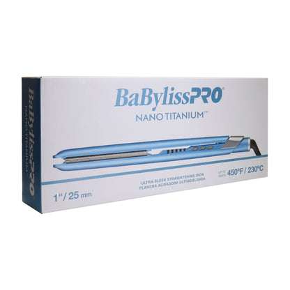 BaByliss Pro Nano Titanium 1" Ultra-Sleek Hair Straightener Flat Iron with BaByliss Pro Nano Titanium 1½" Ultra-Sleek Hair Straightener Flat Iron
