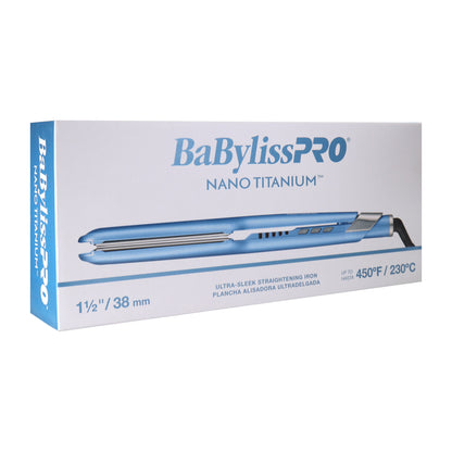 BaByliss Pro Nano Titanium 1" Ultra-Sleek Hair Straightener Flat Iron with BaByliss Pro Nano Titanium 1½" Ultra-Sleek Hair Straightener Flat Iron