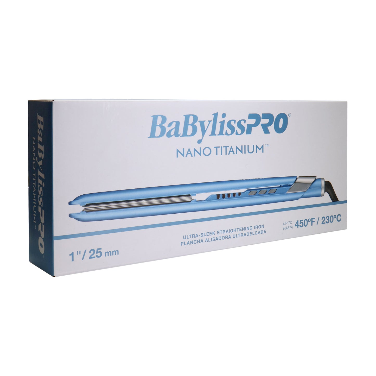 BaByliss Pro Nano Titanium 1" Ultra-Sleek Hair Straightener Flat Iron with BaByliss Pro Studio Design Series 1.25 Inch Crimpcurl BCI005UC