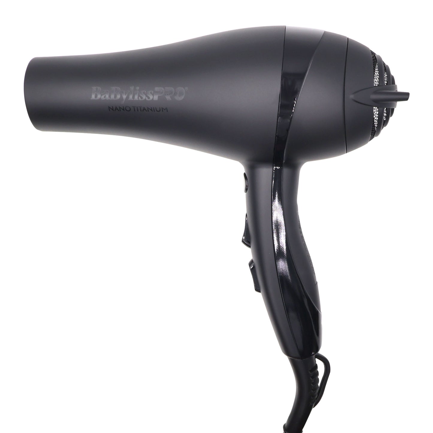 Nano Titanium 2000-Watt Blow Dryer with Concentrator Nozzle (Black) BNTMB5548 and Conair Pro Ergo-Grip Detangler Brush