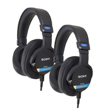 2x Sony MDR-M1 Closed-Back Over-Ear Reference Monitor Headphones