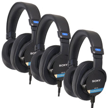 3x Sony MDR-M1 Closed-Back Over-Ear Reference Monitor Headphones
