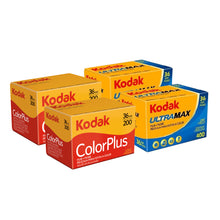 2x Kodak ColorPlus 200 Color Negative Film (35mm, 36 Exposures) with 2x Kodak Ultramax 400 35mm Film, 36 Exposures
