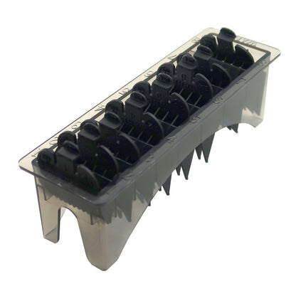 Wahl 8504 Professional Clipper Cordless Senior 120-240V with 8-Pack Premium Cutting Guides and Flat Top Comb