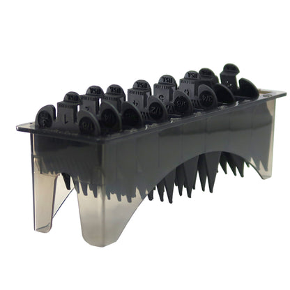 Wahl 8504 Professional Clipper Cordless Senior 120-240V with 8-Pack Premium Cutting Guides and Flat Top Comb