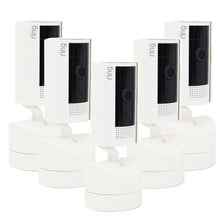 5x Ring Pan-Tilt Indoor Security Cam with 360° Horizontal Pan Coverage, Live View & Two-Way Talk and HD Video - White
