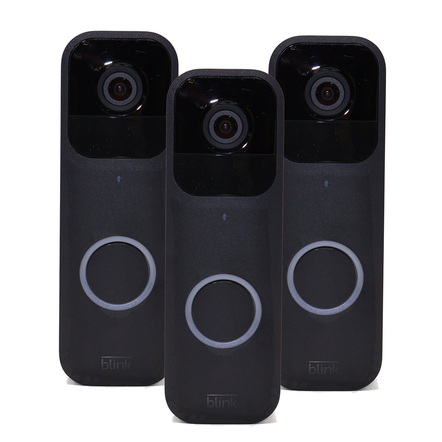 3x Blink Smart Wifi Video Doorbell – Wired/Battery Operated (Black)