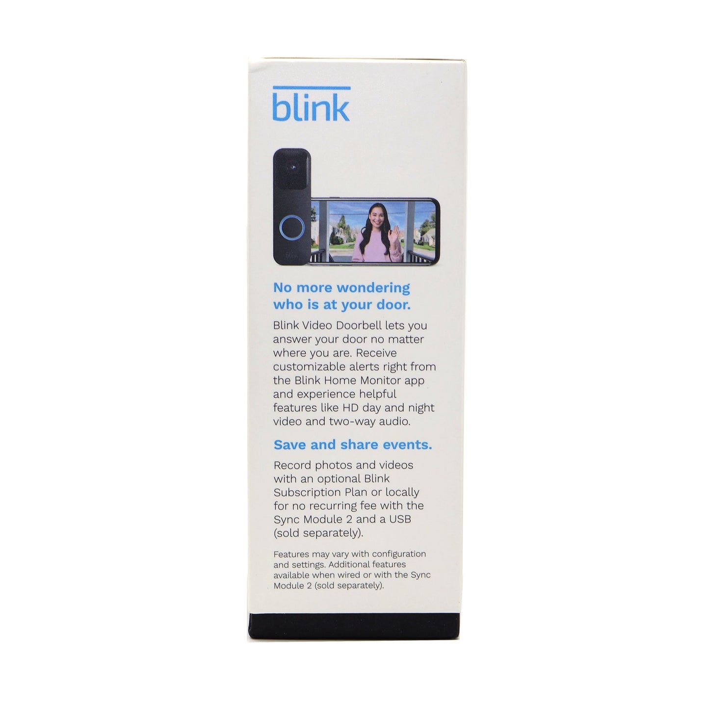 3x Blink Smart Wifi Video Doorbell – Wired/Battery Operated (Black)