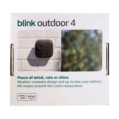 Blink Outdoor 4 Wireless Smart Security Camera - Sync Module Core Included (3 Cameras) with Blink Smart Wifi Video Doorbell – Wired/Battery Operated