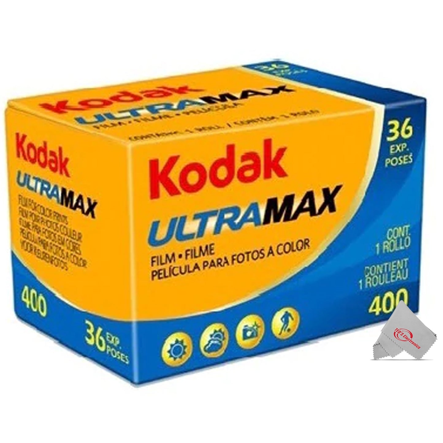 Kodak Ultramax 400 35mm Film, 36 Exposures + Kodak GOLD 200 Color Negative Film (35mm Roll Film, 36 Exposures) + Ilford HP5 Plus Black and White Negative Film (35mm Roll Film, 36 Exposures)