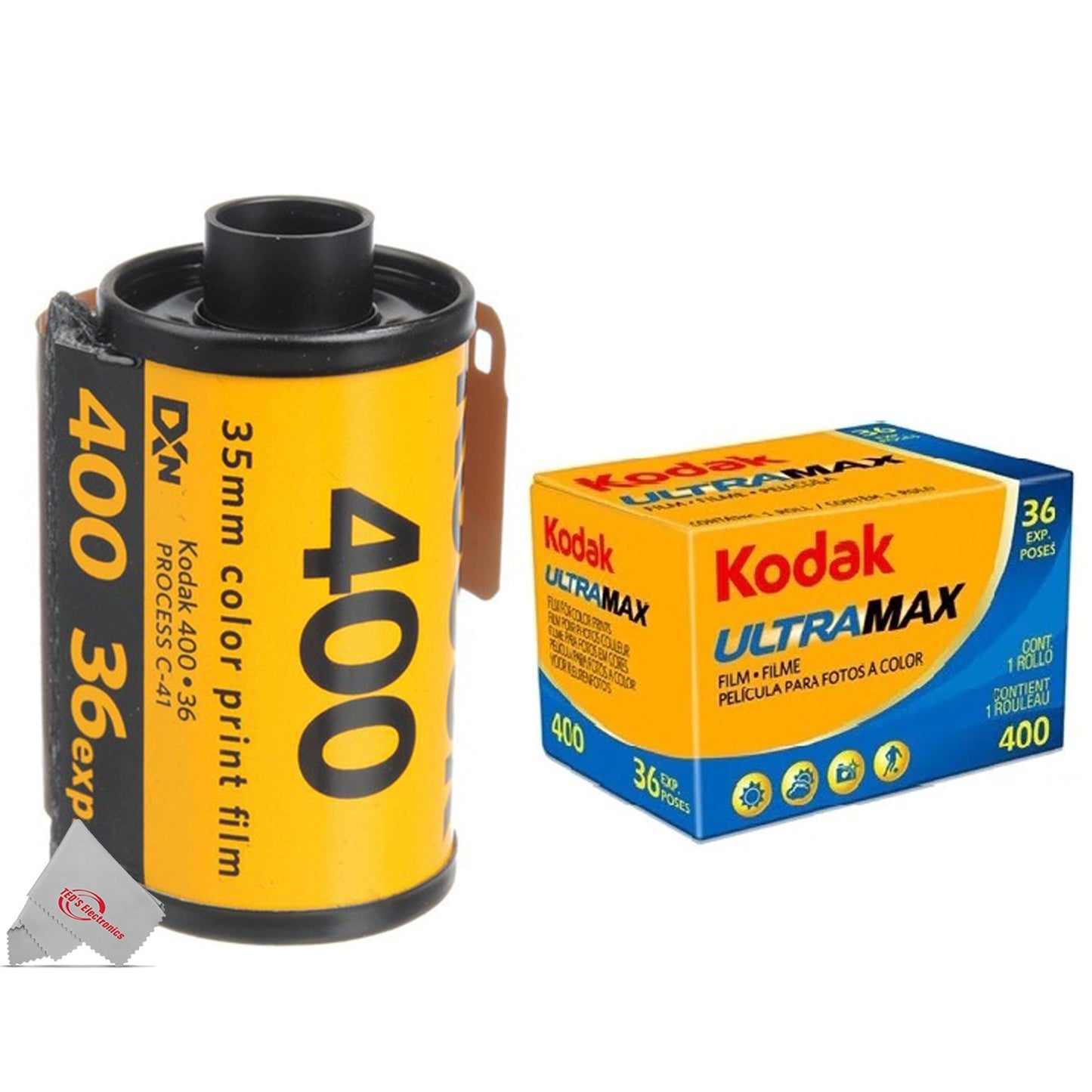 Kodak Ultramax 400 35mm Film, 36 Exposures + Kodak GOLD 200 Color Negative Film (35mm Roll Film, 36 Exposures) + Ilford HP5 Plus Black and White Negative Film (35mm Roll Film, 36 Exposures)