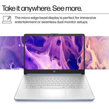 HP 14" Laptop - Intel Processor N150 2025 - 4GB Memory, 128GB UFS (Sky Blue)
