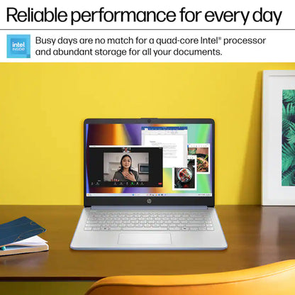 HP 14" Laptop - Intel Processor N150 2025 - 4GB Memory, 128GB UFS (Sky Blue)