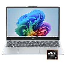 HP OmniBook 3 Copilot+ PC 15.6" Full HD Touch-Screen Laptop - AMD Ryzen 5 AI 5 330 2025 - 16GB Memory, 12GB SSD (Glacier Silver)