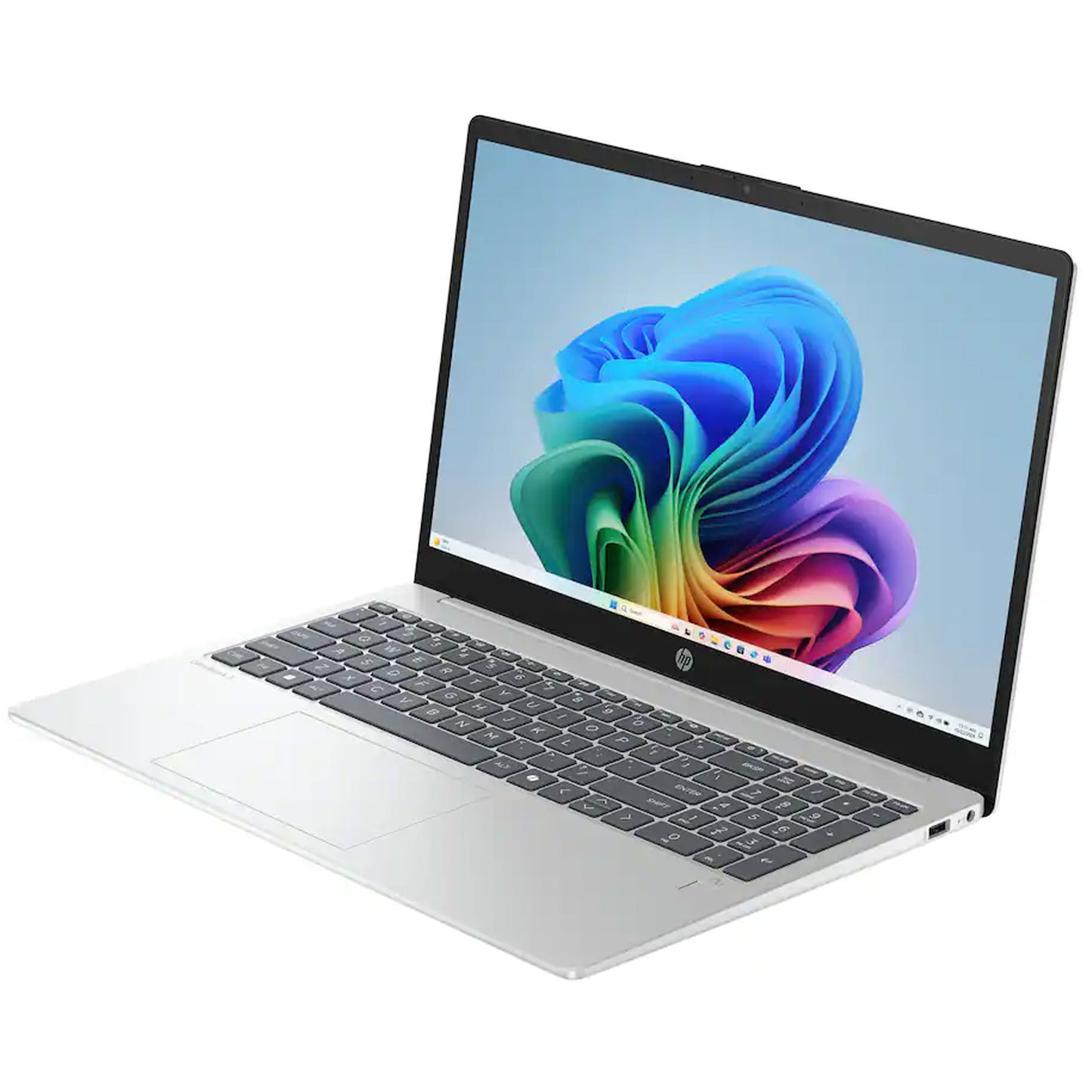 HP OmniBook 3 Copilot+ PC 15.6" Full HD Touch-Screen Laptop - AMD Ryzen 5 AI 5 330 2025 - 16GB Memory, 12GB SSD (Glacier Silver)