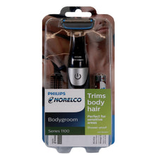 Philips Norelco Bodygroom Series 1100 Showerproof Body Hair Trimmer and Groomer BG1026/60 + Ultimate Comfort Nose Trimmer 1000 Battery Powered for Nose, Ear and Eyebrows NT1605/60