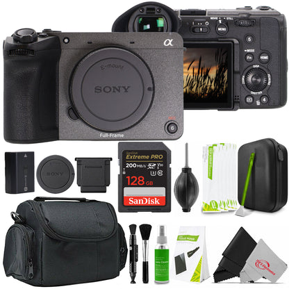 Sony FX2 Full-Frame Digital Cinema Line Camera (Gray) with SanDisk Extreme Pro 128GB SDXC UHS-I V30 200MB/s Memory Card Bundle