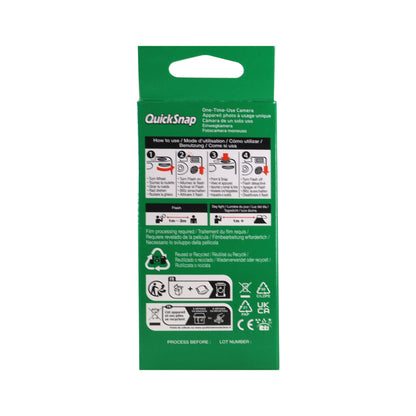 Fujifilm QuickSnap Flash 400 One-Time-Use Disposable Camera (27 Exposures)