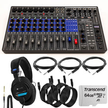 Zoom LiveTrak L12next Digital Mixer / Recorder with Sony MDR-7506 Sound Monitor Headphones Bundle