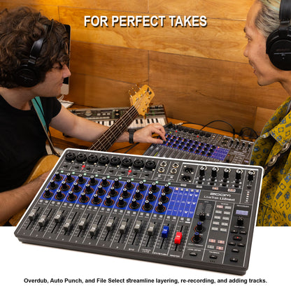 Zoom LiveTrak L12next Digital Mixer / Recorder + ZOOM BTA-1 Bluetooth Adaptor For ARQ AR-48, L-20, H3-VR & F6 + Zoom ZDM-1 Podcast Mic Pack Accessory Bundle With Microphone, Headphones, Tripod, W dscreen & Cable + ZOOM AD-19D 12V AC Adapter For F4, F8, T