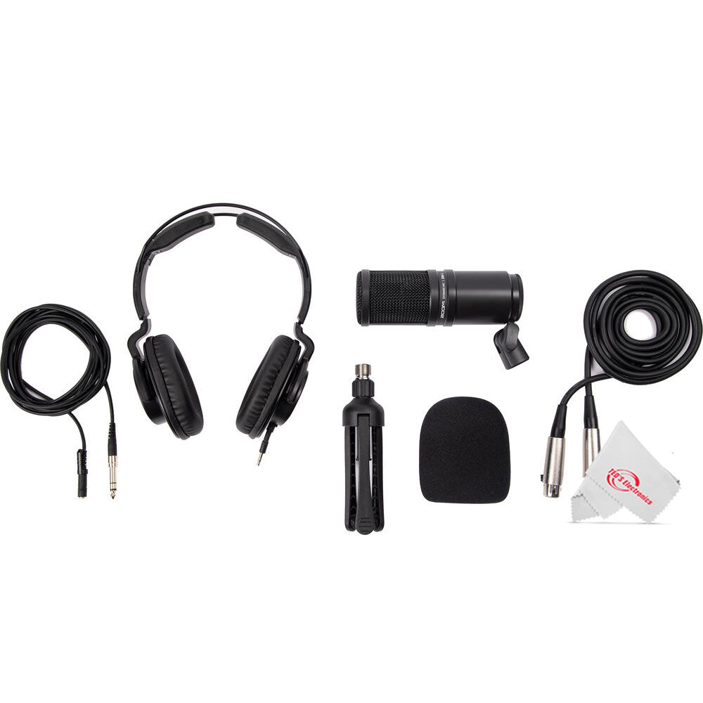 Zoom LiveTrak L12next Digital Mixer / Recorder + ZOOM BTA-1 Bluetooth Adaptor For ARQ AR-48, L-20, H3-VR & F6 + Zoom ZDM-1 Podcast Mic Pack Accessory Bundle With Microphone, Headphones, Tripod, W dscreen & Cable + ZOOM AD-19D 12V AC Adapter For F4, F8, T