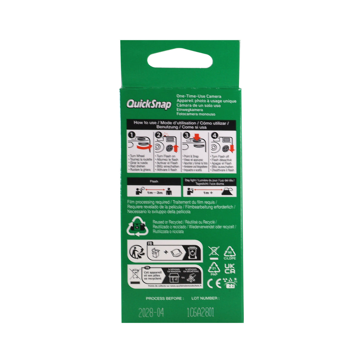20x Fujifilm QuickSnap Flash 400 One-Time-Use Disposable Camera (27 Exposures)