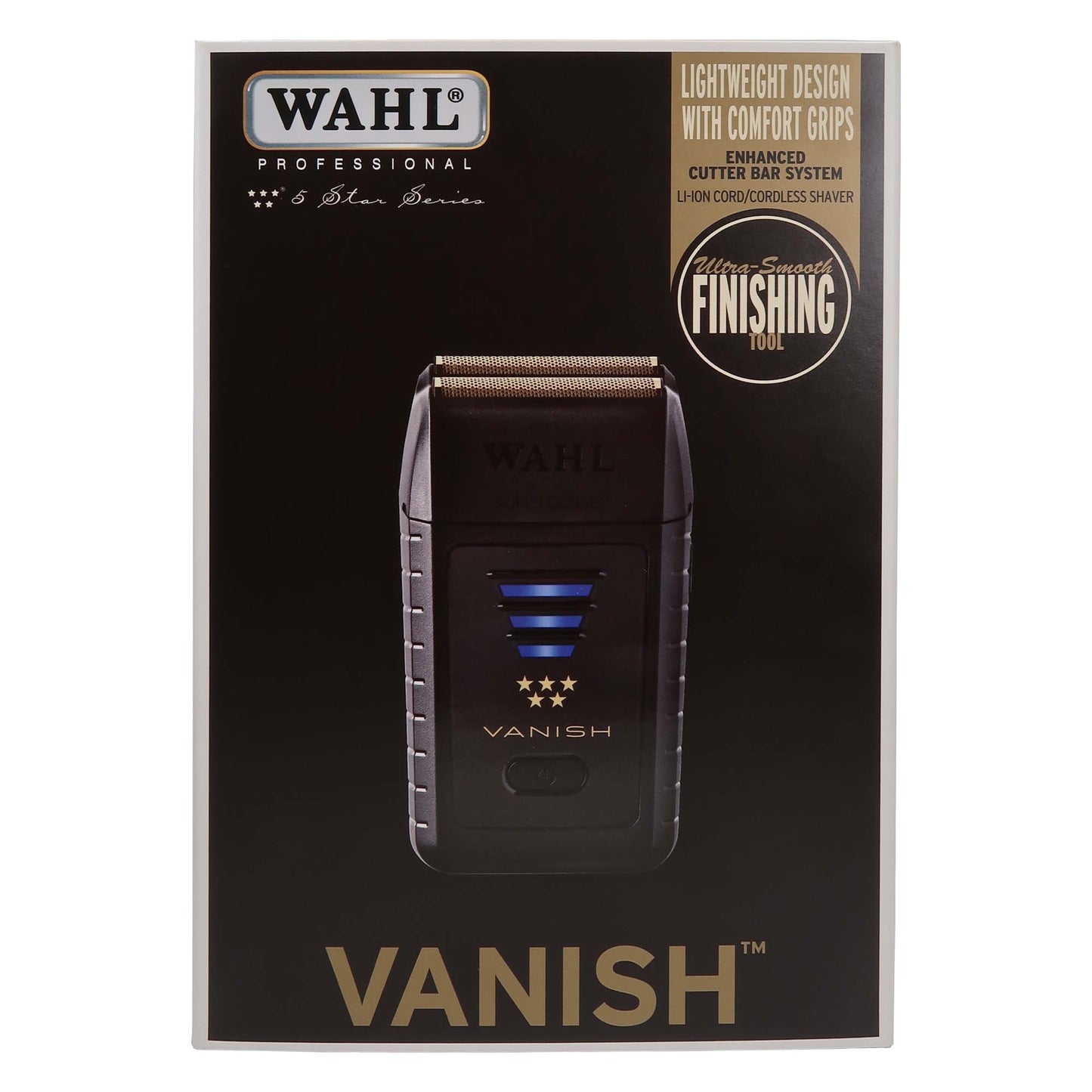 Wahl 5 Star Vanish Shaver 8173-700 (Dual Voltage) with Wahl Flat Top Comb